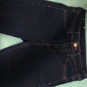 Dark blue jeans